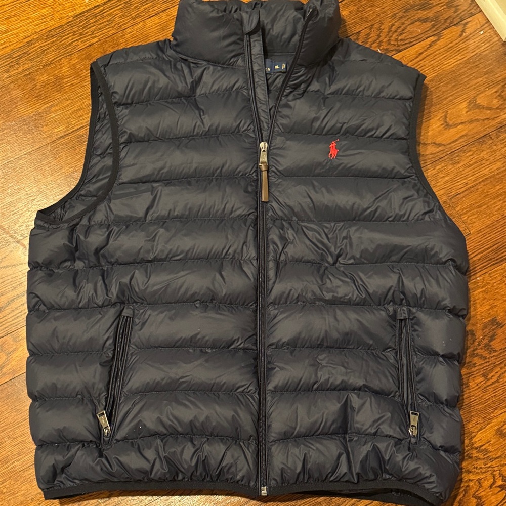 Polo by Ralph Lauren Men's Dark Blue Quilted Vest